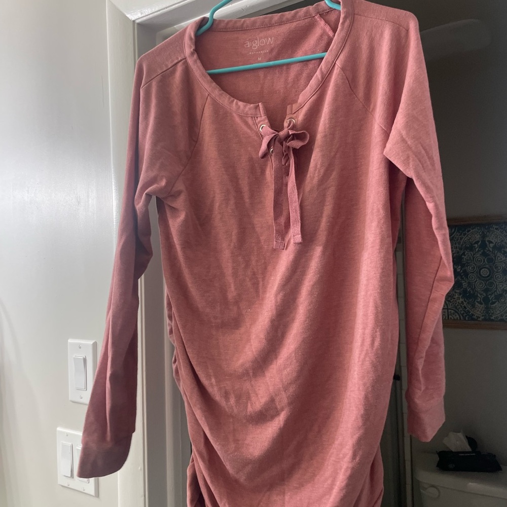 Maternity long sleeve tunic